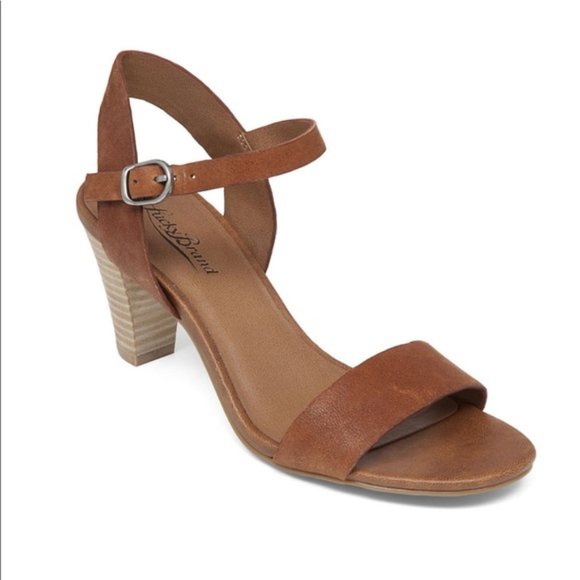 Lucky Brand Pepperr Heel - Chestnut Color - Picture 1 of 6